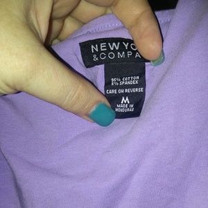 NY & Company purple tank top
