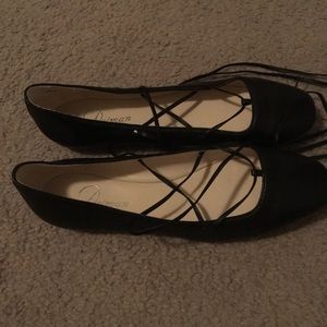 Delman Tie Ballet flat