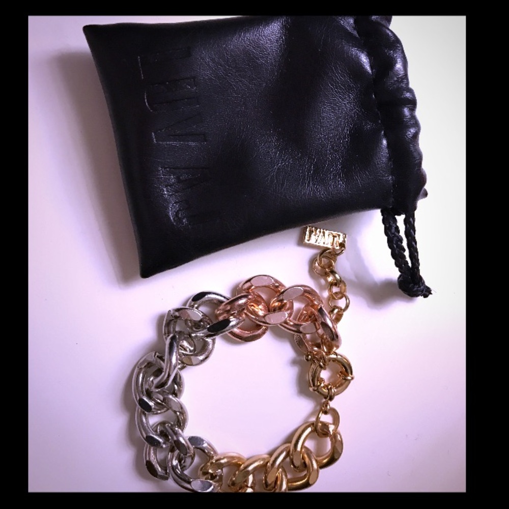 Luv AJ Ombré Rose Gold Chain Bracelet