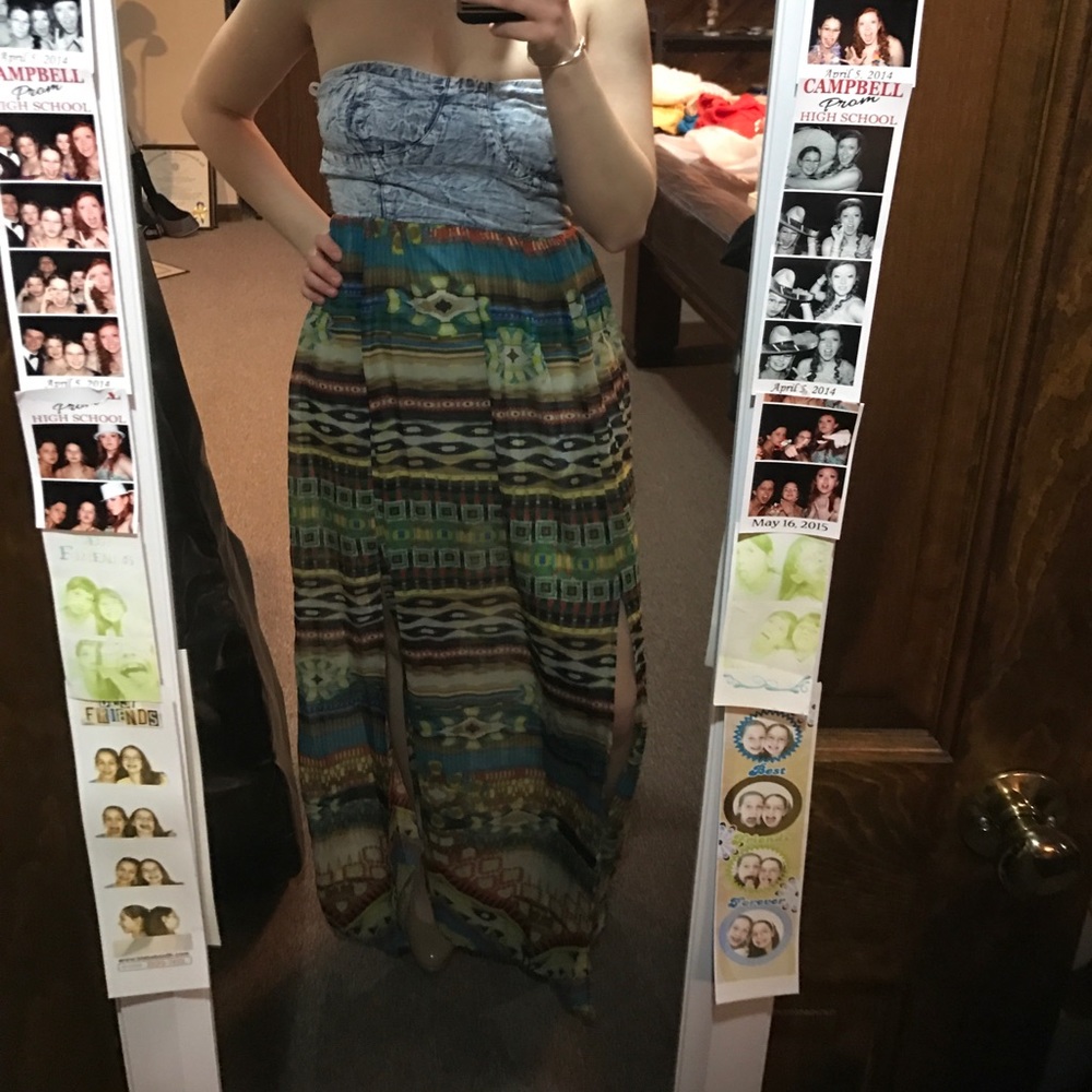 PATTERNED MAXI DRESS