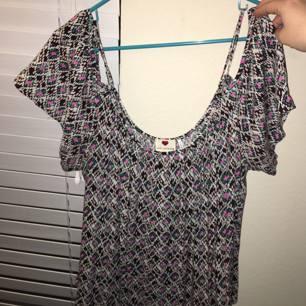 Off the shoulder tank