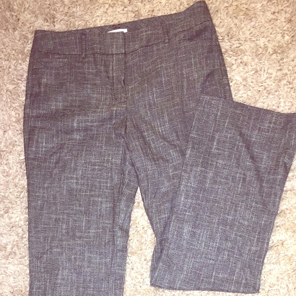 Wide leg black/white dress pants size 10 Tall