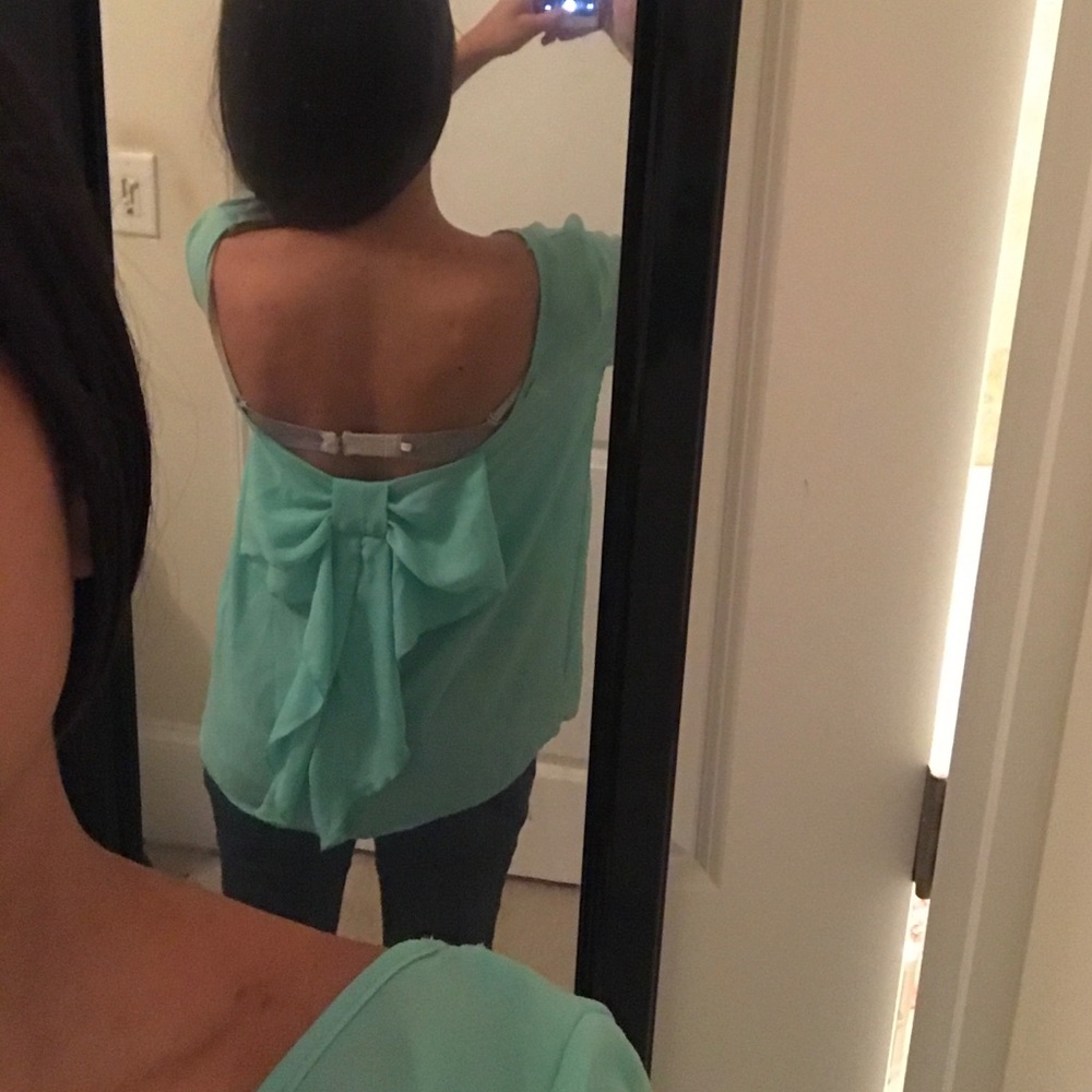 Mint/blue top - Picture 2 of 3