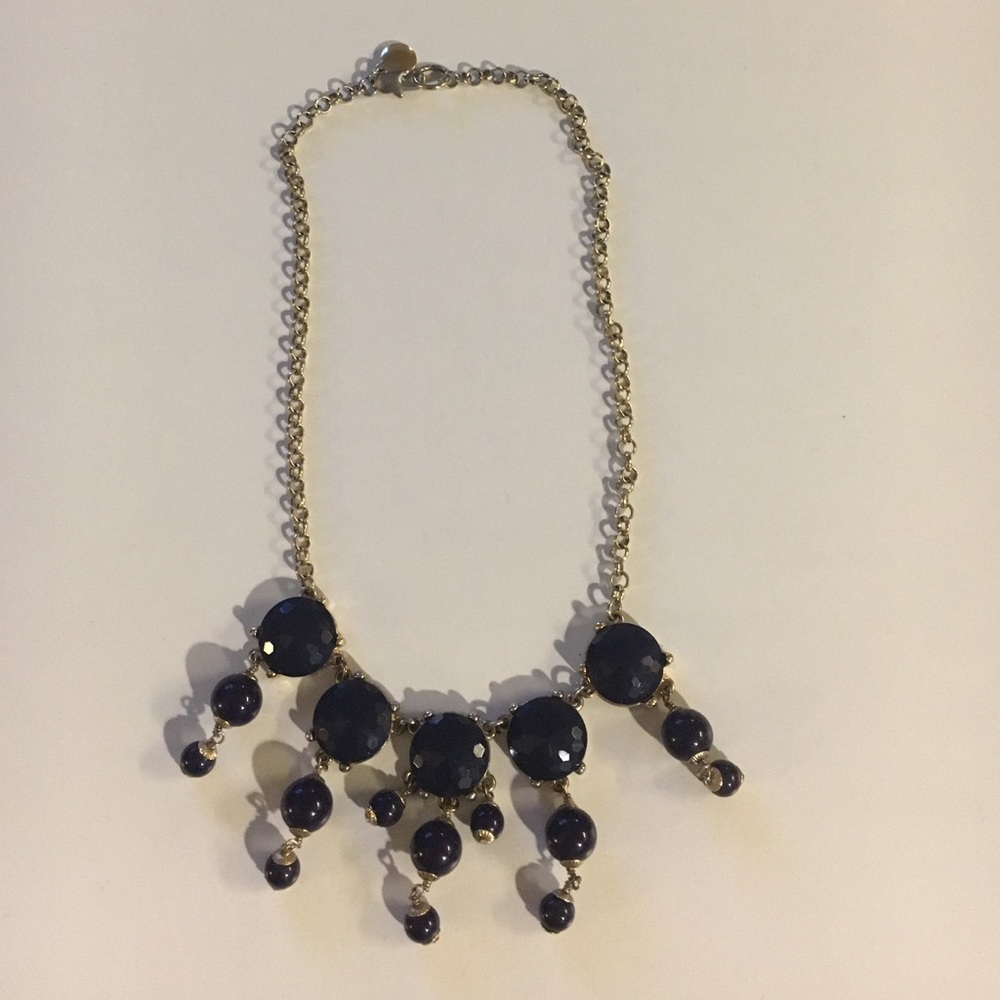 J.Crew Navy Costume Necklace