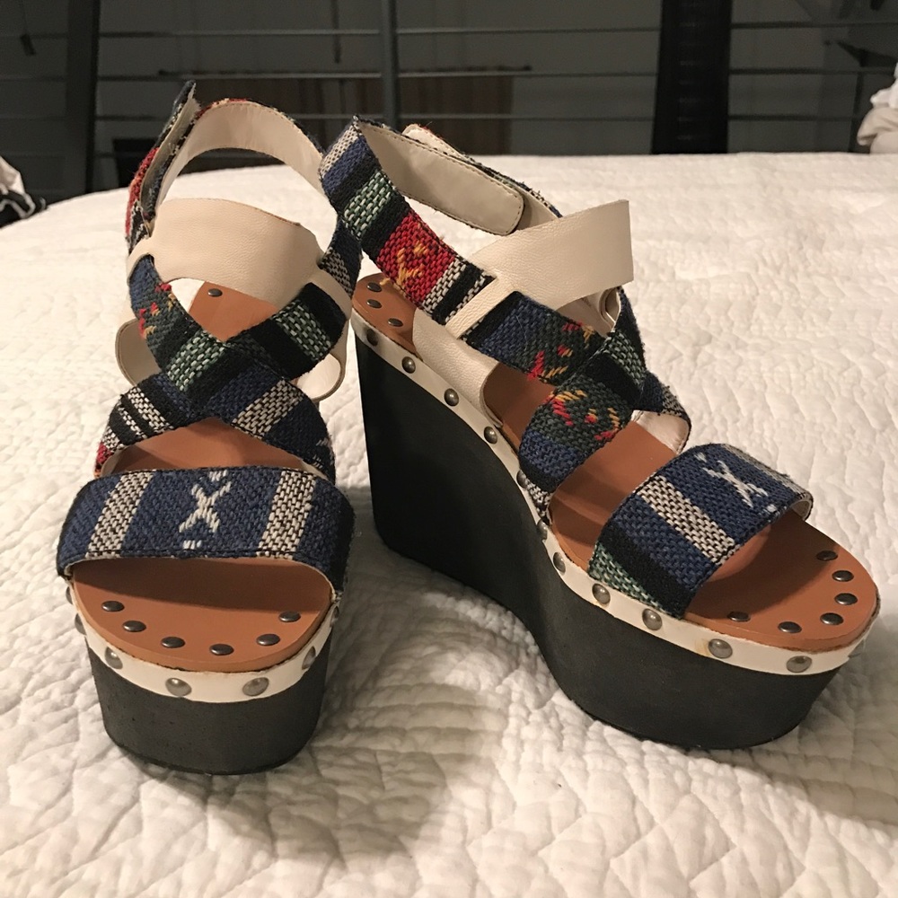 Joe's Trixie Wedge Platform Sandals