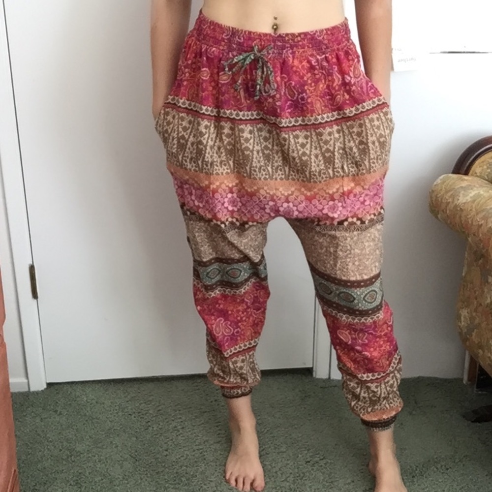 Boho Printed Urban Outfitters Harem Pants