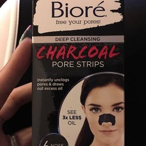 Biore charcoal pore strips