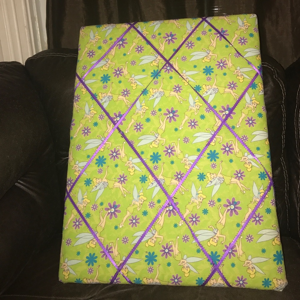 Tinker bell push pin fabric board