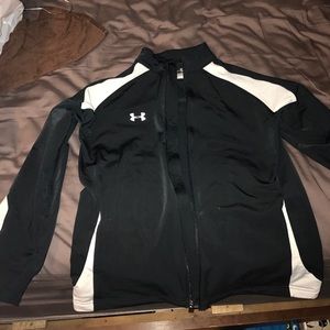 Tight underarmour zip up