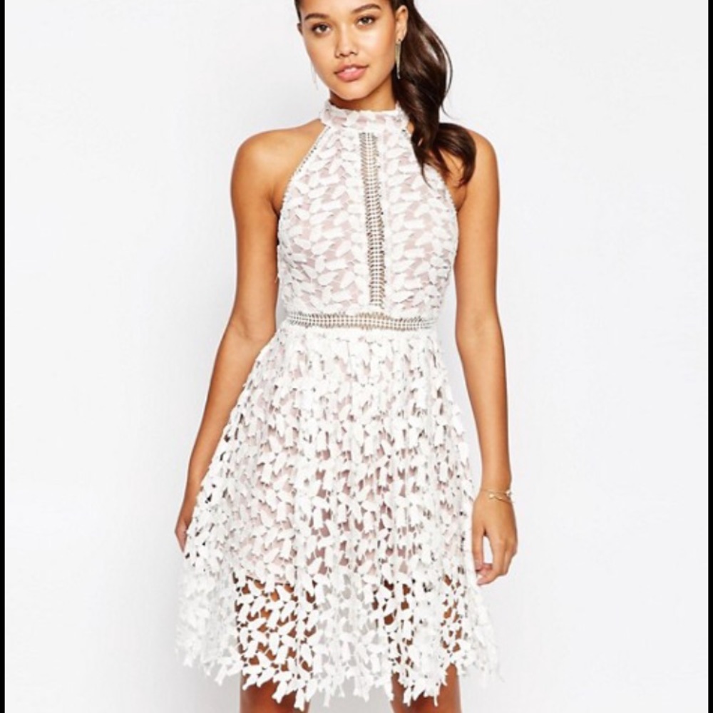 High-neck Midi Dress