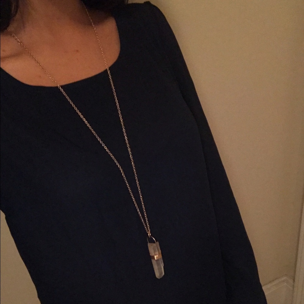 Navy blouse