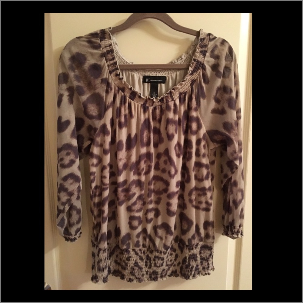 Macy's Style & Co Leopard Blouse