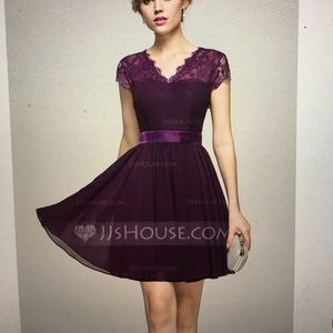 Purple formal dress