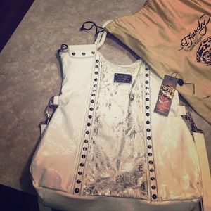 Christian Audigier Crossbody Bag 100% authentic