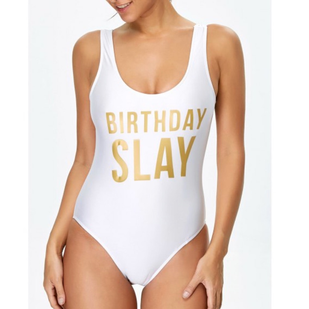 Birthday One Piece Swimsuit