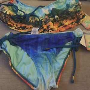 Hobie Bikini Multi Desert Dweller Hanky Halter 👙