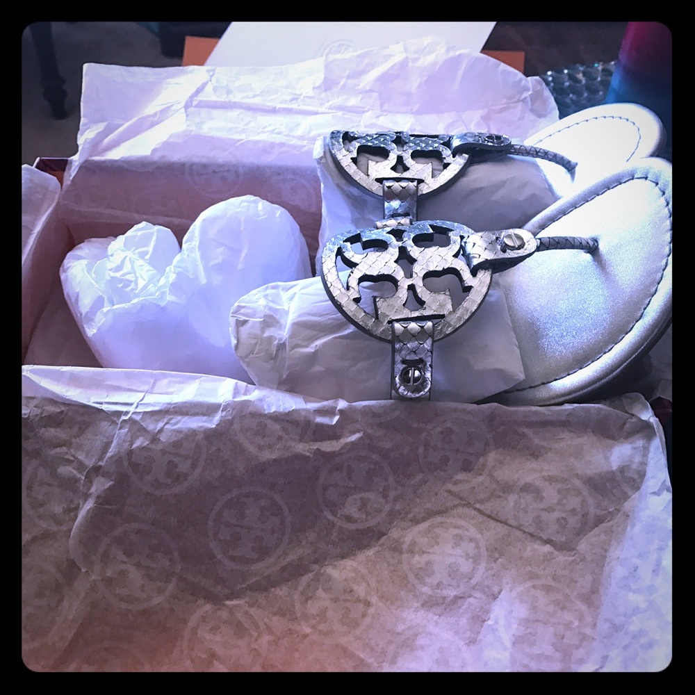 Authentic Tory Burch Miller Sandals size 6 1/2