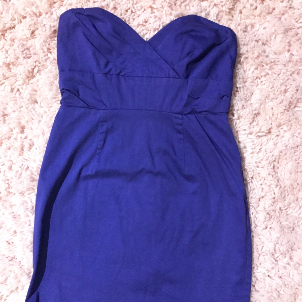 Blue-purple mini dress