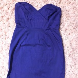 Blue-purple mini dress
