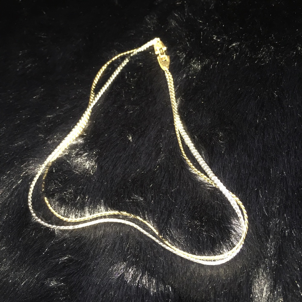 1970's Gold and silver short necklace choker AVON