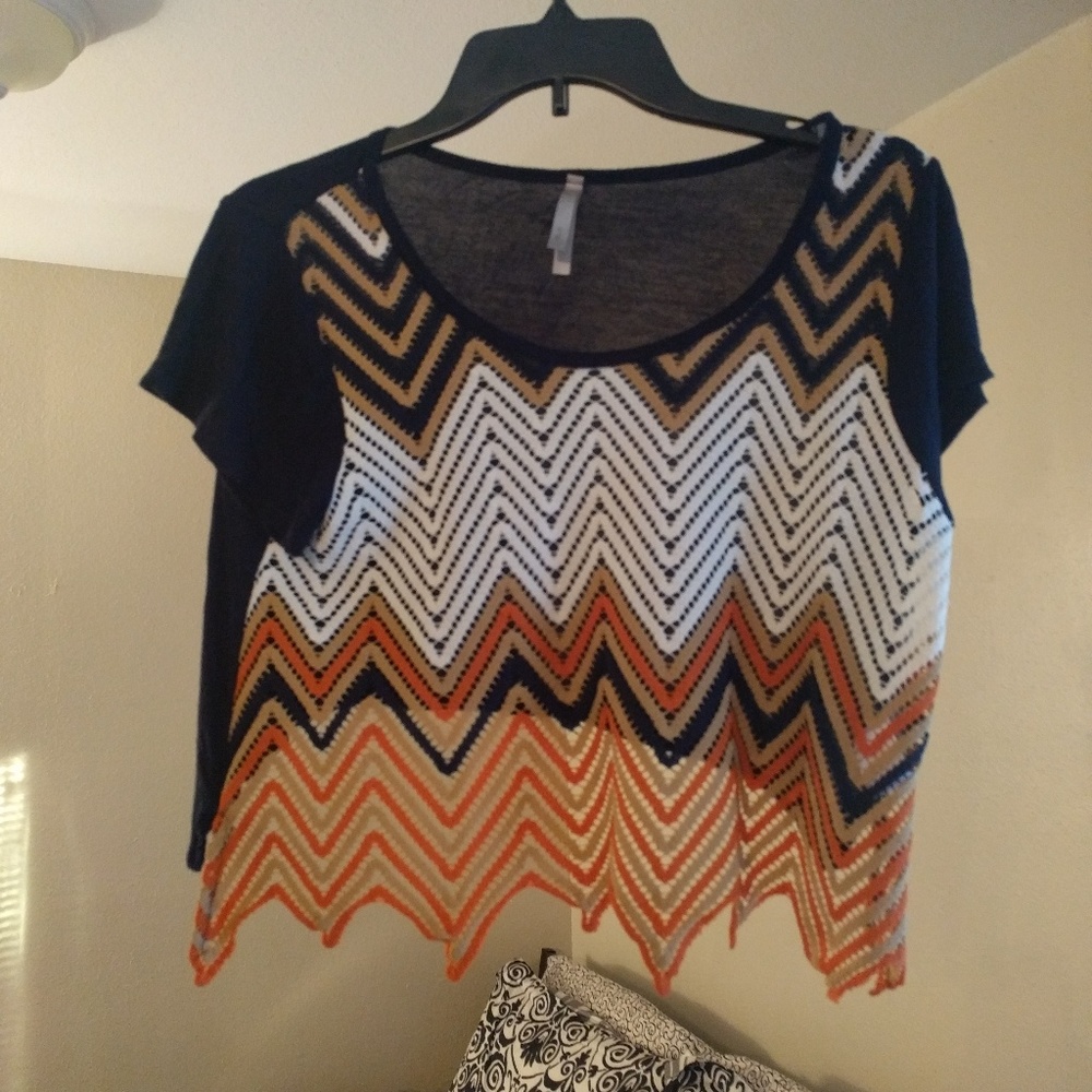 Chevron crop top