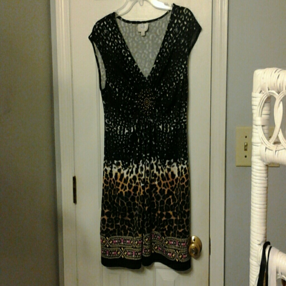 Trendy Animal print summer dress