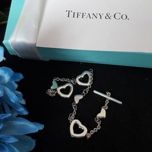 TIFFANY & CO. Lariat Heart Toggle Bracelet