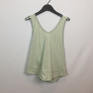 free people frost mint cutout top