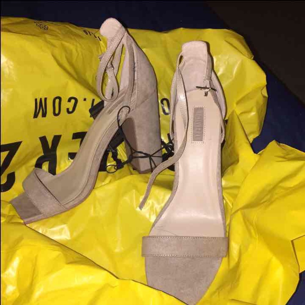 Suede nude Heels (SOLD)