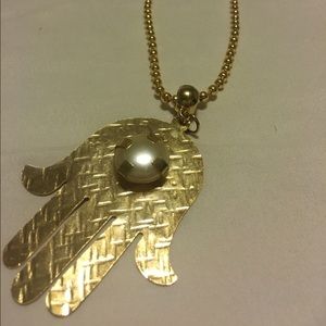 Handmade necklace with pearl