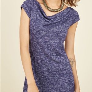 Modcloth Fervour Soft Blue Knit Dress or Tunic, XS