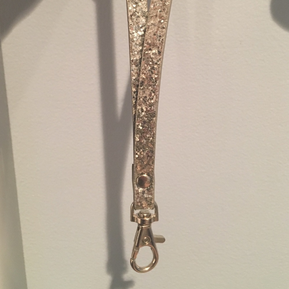NWOT 💎 Silver Glitter Lanyard