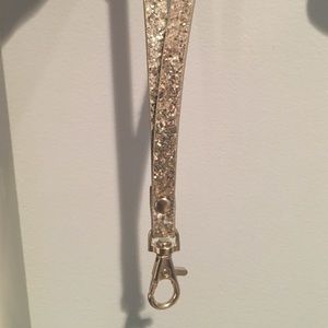 NWOT 💎 Silver Glitter Lanyard
