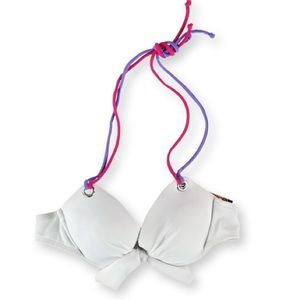 California Waves 2 pic  Bikini padded top white