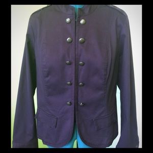 Apt 9 Dark Purple Twill Jacket, XL