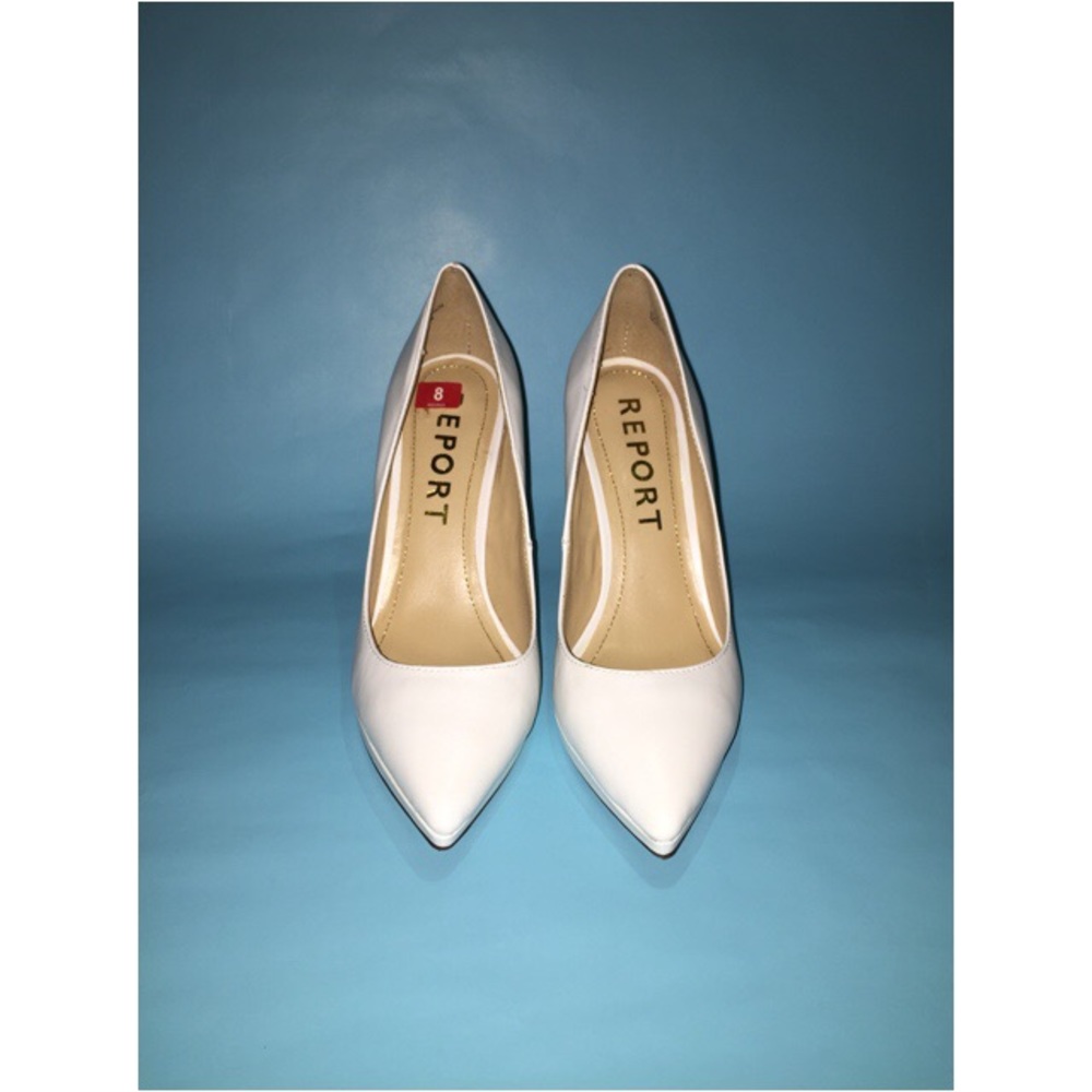 EUC LIKE NEW Report White Heels 🌱