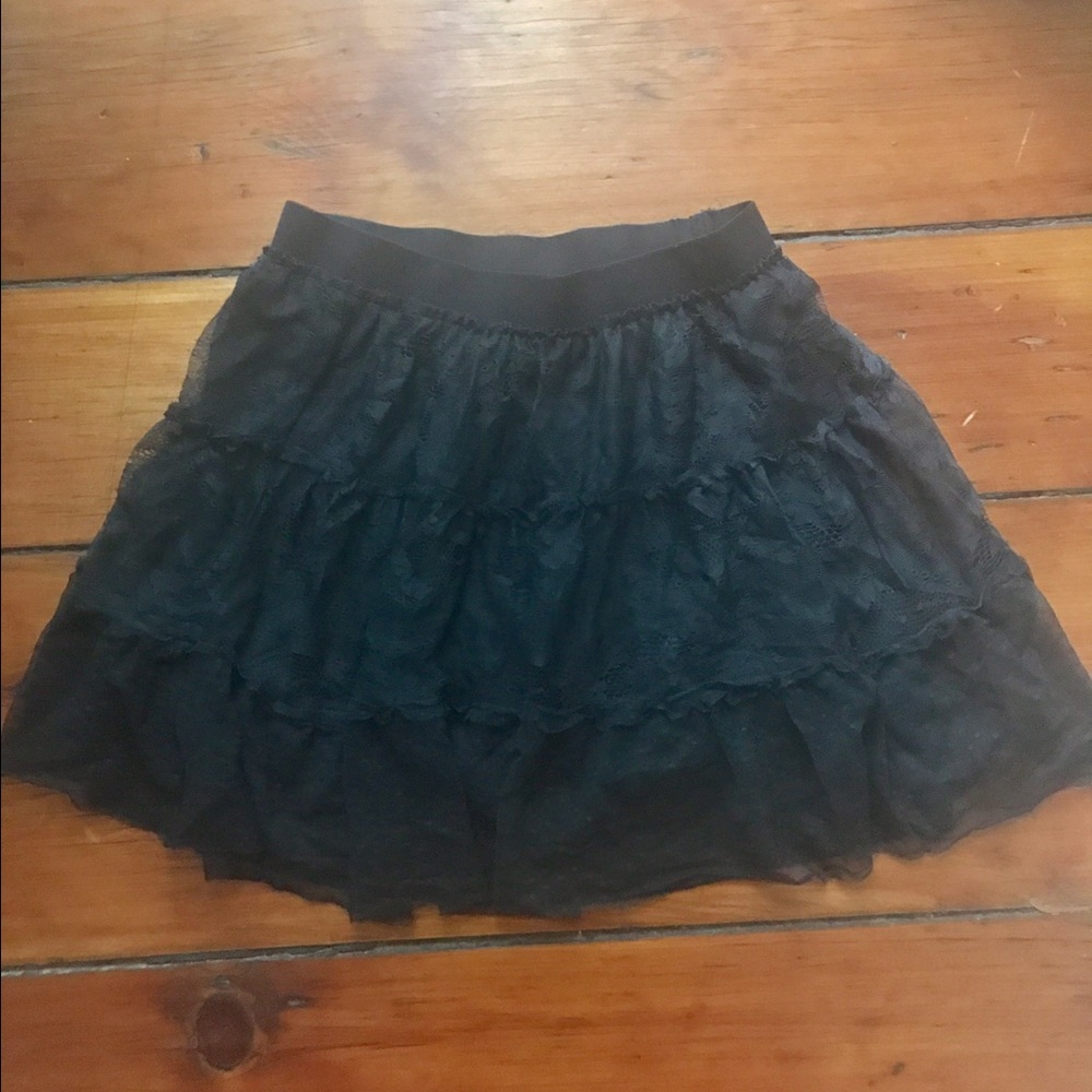 American Eagle Lace A-line Mini Skirt