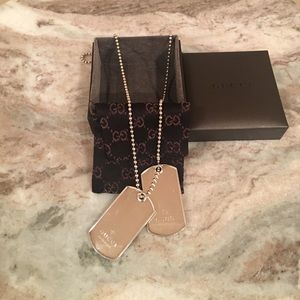 GUCCI DOG TAGS!