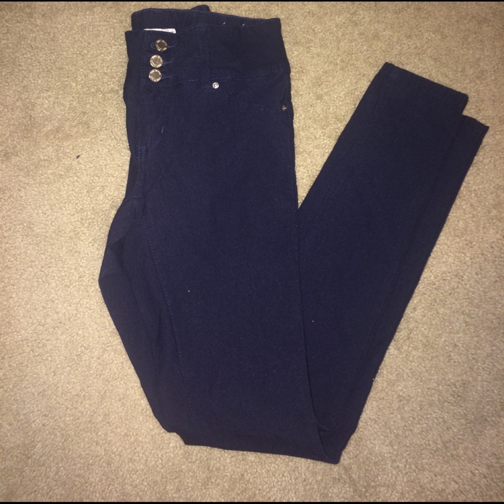 Blue stretch jeans