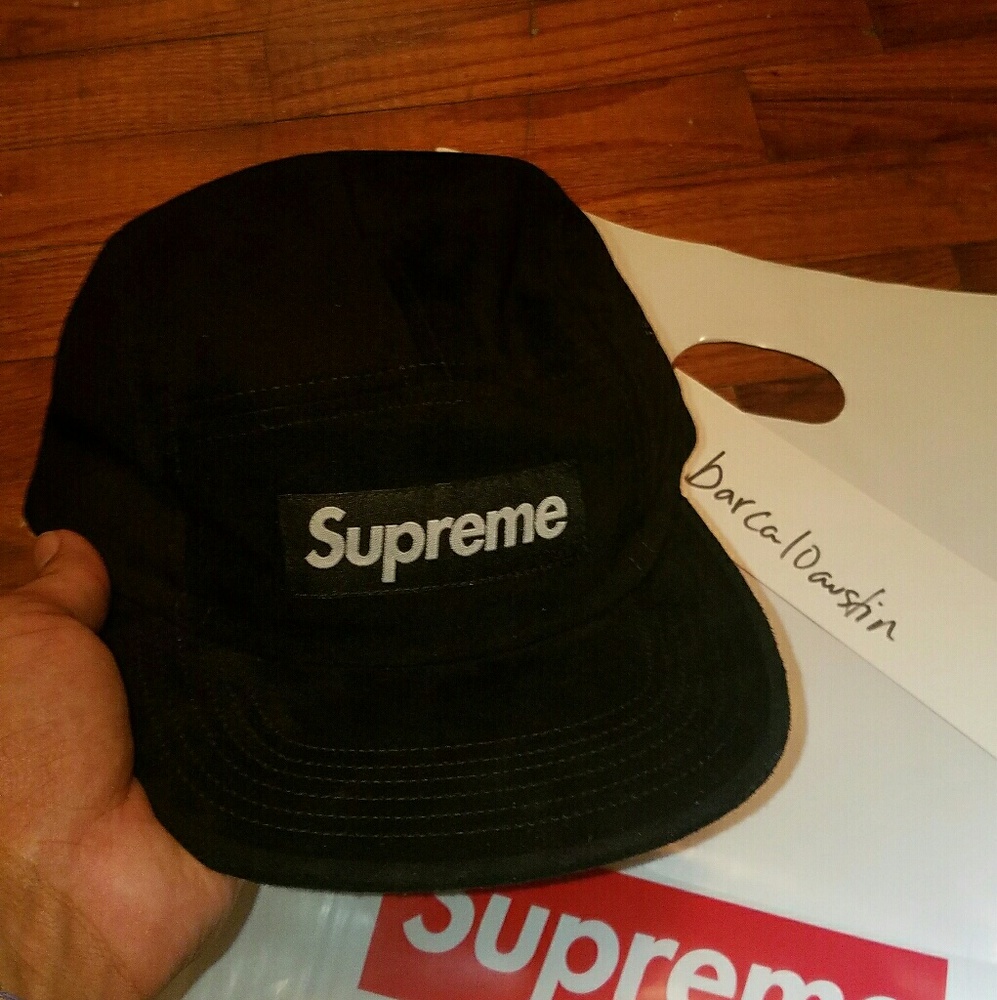 Supreme Suede camp cap