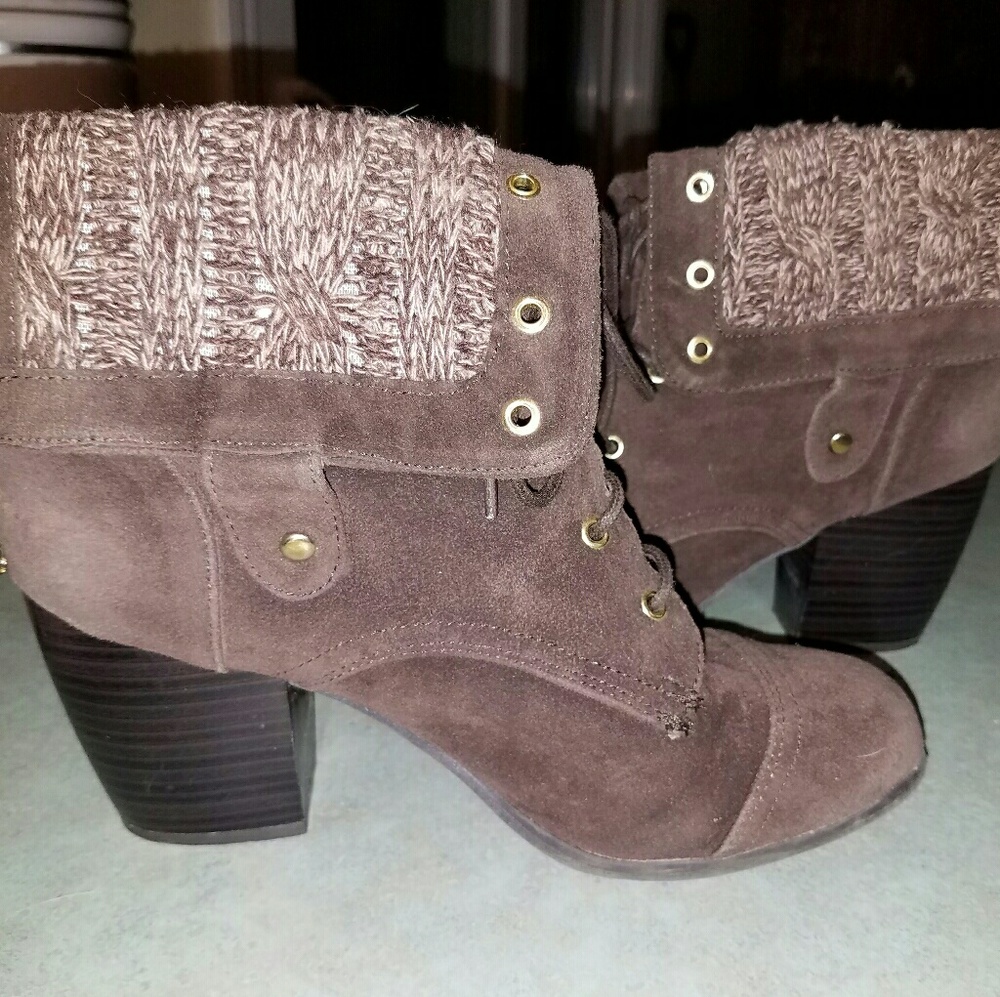 Charlotte russe brown heels 3 inches size 8