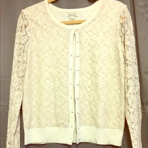 Lucky Brand Lace Cardigan