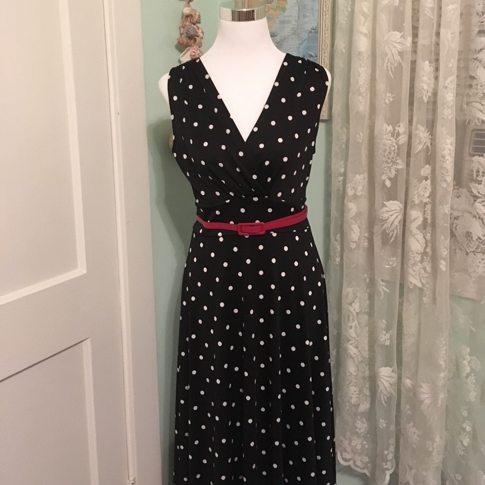 Flirty polka dotted dress