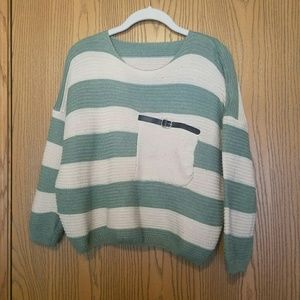 Striped box style sweater