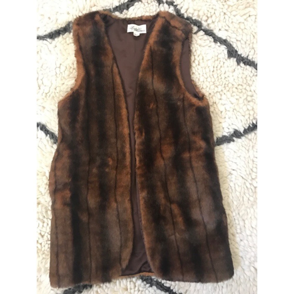 Faux fur vest