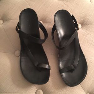 Black Sandal wedges