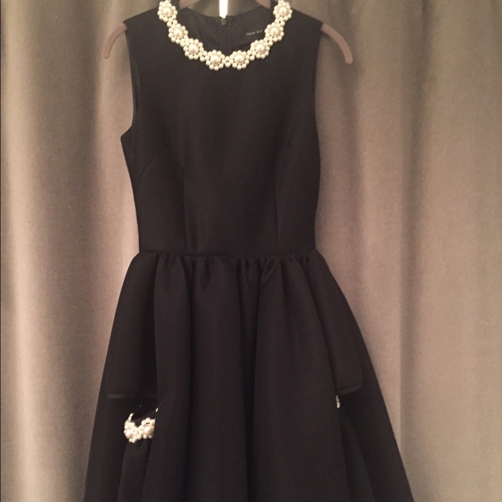 Simone Rocha gorgeous black dress with pearls
