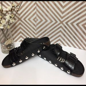 Sam&Libby black slide on sandals SZ 8