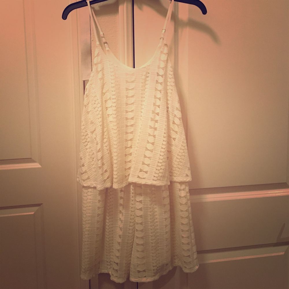 White Lace Romper