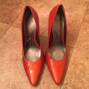 Jessica Simpson orange/red Pumps